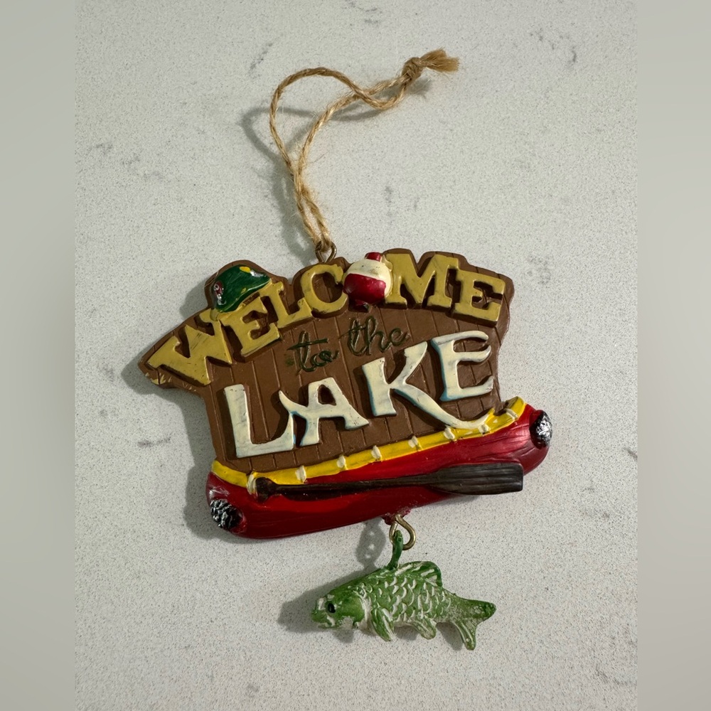 Welcome to the Lake Christmas Ornament